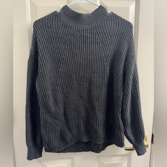 Old Navy Mock neck Gray Women's Sweater in graphite color - Picture 1 of 7